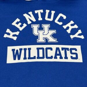 Kentucky Wildcats Hoodie Men 2XL Blue White Fanatics Long Sleeve Graphic NEW